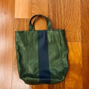 Faux Leather Shoulder Tote